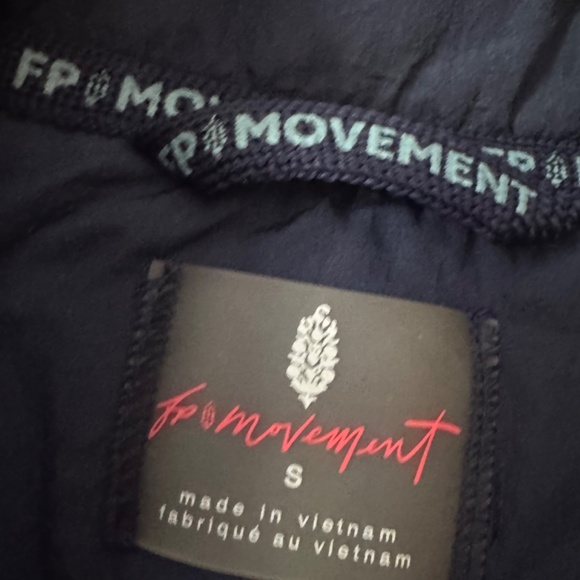 Free People FP MOVEMENT Off The Bleachers Coaches Jacket Midnight Navy Size S - Picture 4 of 10